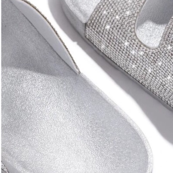 !!RESTOCKED!! Embellished Buckle Sandals - Silver - Picture 5 of 7